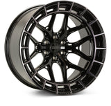 Vossen HFX-1 22x10 / 8x170 / ET-18 / Super Deep / 125.1 CB - Tinted Gloss Black Wheel