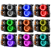 Load image into Gallery viewer, Oracle 07-13 Chevrolet Silverado SMD HL - Black - Round Style - ColorSHIFT
