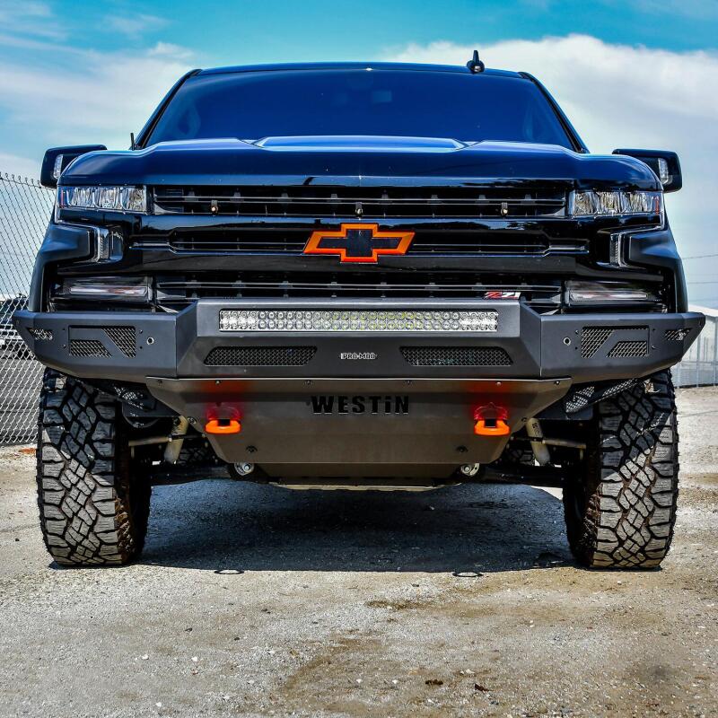 Westin 19-21 Chevrolet Silverado 1500 Pro-Mod Front Bumper - Tex. Blk