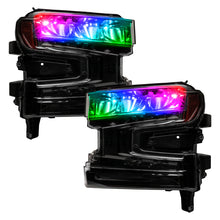 Load image into Gallery viewer, Oracle 19-21 Silverado/Sierra 1500 RGB Demon Eye Headlight Kit - w/o Controller