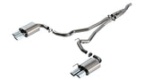 Borla 2024 Ford Mustang Ecoboost 2.3L Cat-Back Exhaust System ATAK w/ Quad Tip - Non-Active