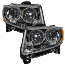 Load image into Gallery viewer, Oracle 11-13 Jeep Grand Cherokee Pre-Assembled Halo Headlights (Non HID) Chrome - Blue SEE WARRANTY