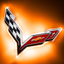 Load image into Gallery viewer, Oracle Corvette C7 Rear Illuminated Emblem - Dual Intensity - Amber SEE WARRANTY