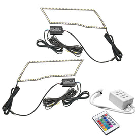 Oracle 09-18 Dodge Ram RGB+A + Switchback Quad Headlight Halo Kit w/ Simple Controller