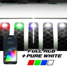 Load image into Gallery viewer, XK Glow XKmax Pre-Runner Style RGBW LED Grill Pods - 6pc