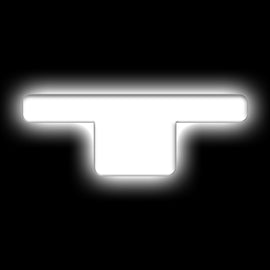 ORACLE Lighting Universal Illuminated LED Letter Badges - Matte Wht Surface Finish - T