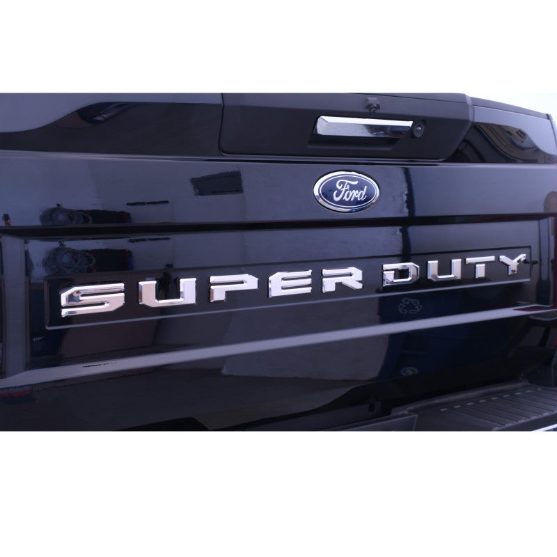 Putco 17-19 Ford SUPERDUTY Letters (Stamped/Stainless Steel) Tailgate/Rear