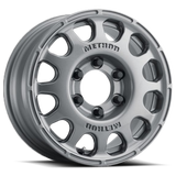 Method MR107 16x7 +45mm Offset 5x120 72.6mm CB Gloss Titanium Wheel