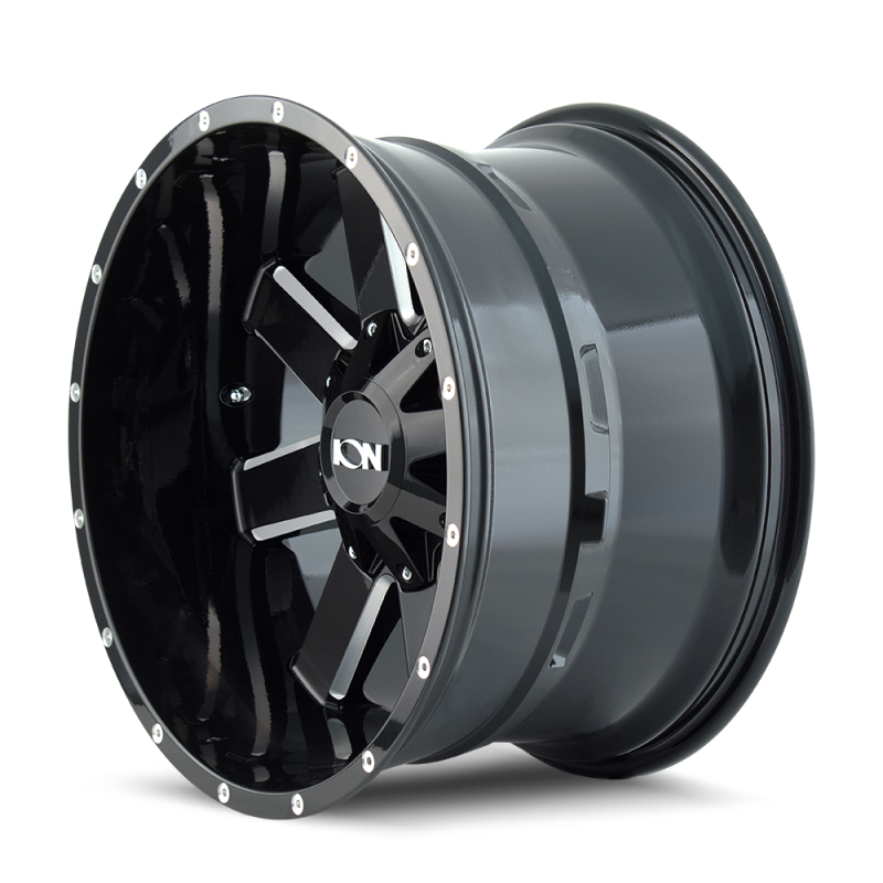 ION Type 141 17x9 / 8x165.1 BP / 18mm Offset / 130.8mm Hub Gloss Black Milled Wheel