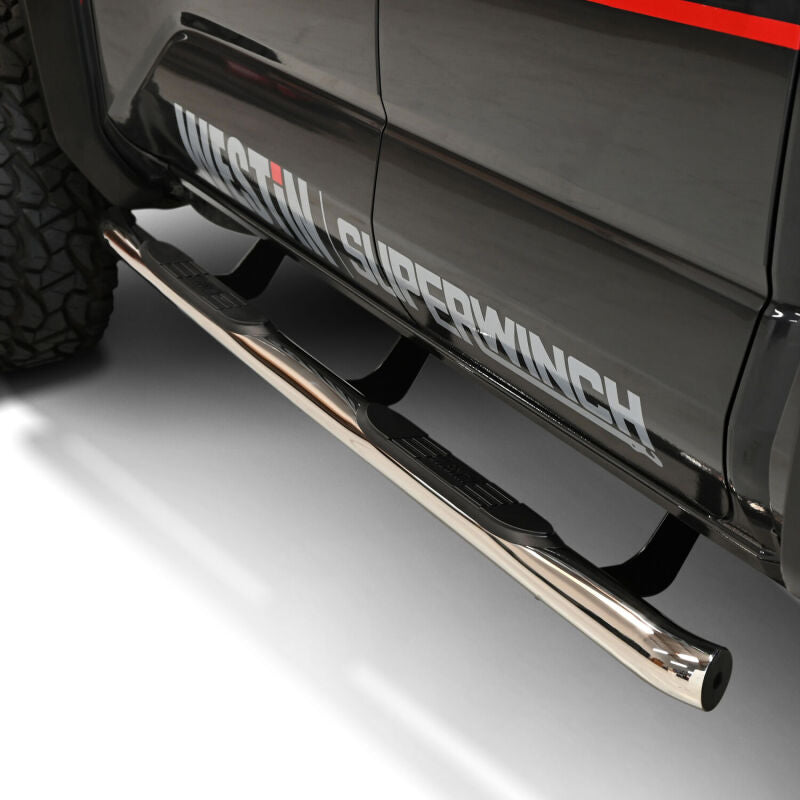 Westin 2024 Tacoma Double Cab E-Series 3 Nerf Step Bars - Stainless Steel