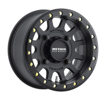 Load image into Gallery viewer, Method MR401 UTV Beadlock 15x7 / 4+3/13mm Offset / 4x156 / 132mm CB Matte Black Wheel