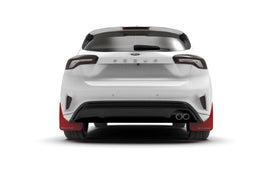 Rally Armor 19-25 Ford Focus ST MK4 Red UR Mud Flap w/White Logo