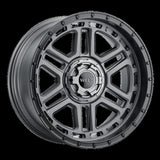 Weld Off-Road Crux 22x10in / 6x135 BP / ET -18 / 106.1mm Bore - Satin Gunmetal / Satin Black Wheel