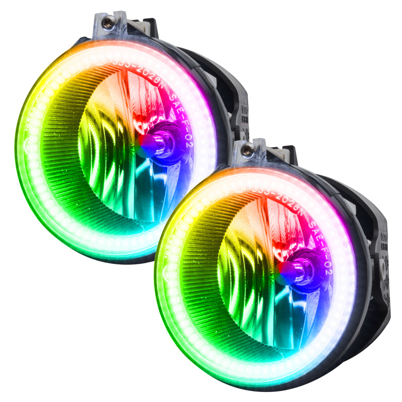 Oracle Dodge Charger 05-14 LED Waterproof Fog Halo Kit - ColorSHIFT
