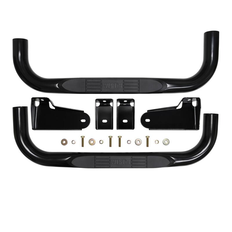 Westin 19-20 Chevy/GMC Silverado/Sierra 1500 Regular Cab E-Series 3 Nerf Step Bars - Black