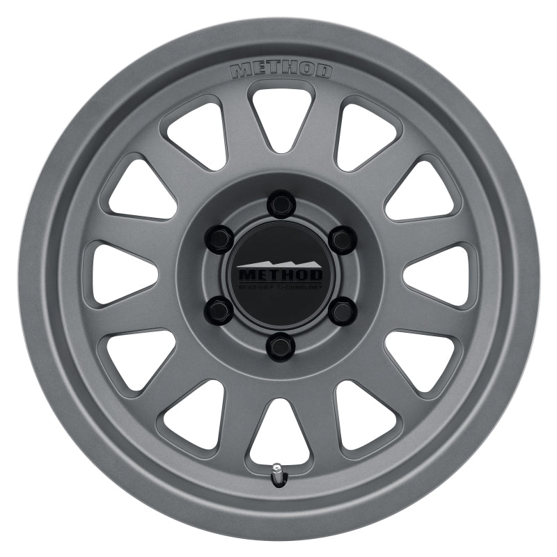 Method MR704 17x8.5 0mm Offset 5x150 110.5mm CB Matte Titanium Wheel