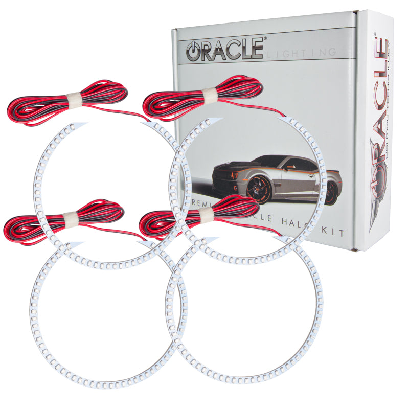 Oracle Chevrolet Camaro Non-RS 14-15 LED Dual Halo Kit Round Style - Red SEE WARRANTY