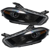 Oracle 13-14 Dodge Dart (HID Style) SMD HL - Black - ColorSHIFT w/ BC1 Controller