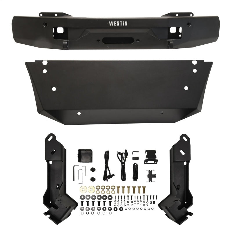 Westin 19-23 Mercedes-Benz Sprinter Pro-Series Mid Width Front Bumper - Textured Black