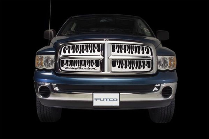 Putco 94-98 GMC Sierra - w/ Logo CutOut (excl 3500) Flaming Inferno Stainless Steel Grille