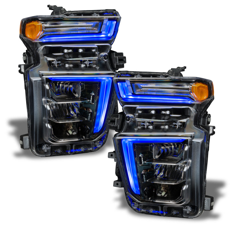Oracle 2021 Chevy Silverado HD 2500/3500 RGB+W Headlight DRL Upgrade Kit ColorSHIFT 2