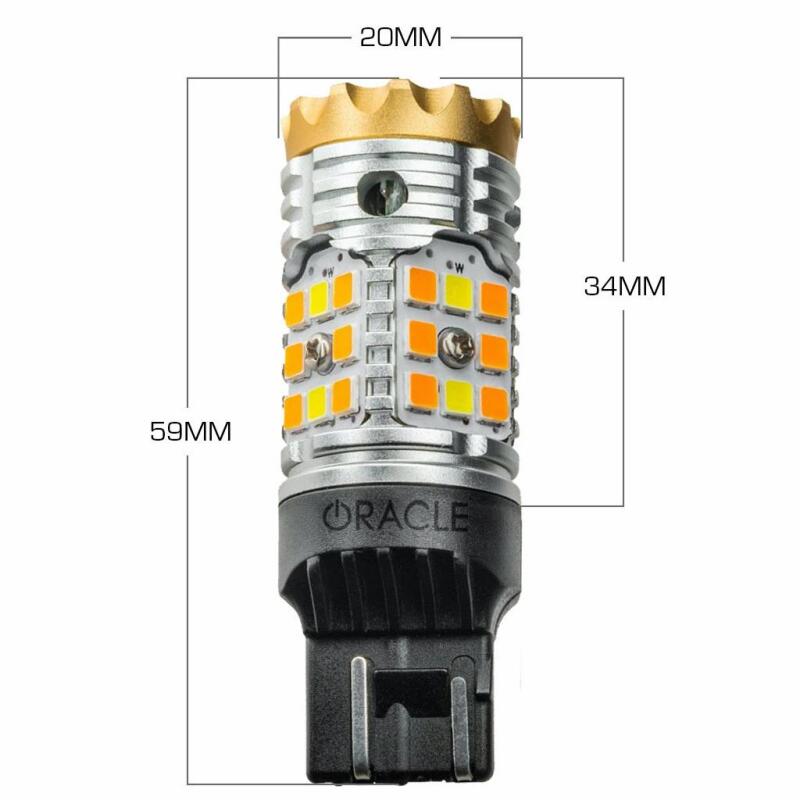 Oracle 7443-CK LED Switchback High Output Can-Bus LED Bulbs - Amber/White Switchback SEE WARRANTY