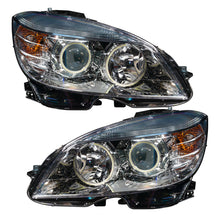 Load image into Gallery viewer, Oracle 0811 Mercedes Benz CClass PreAssembled Headlights  Chrome Housing ColorSHIFT