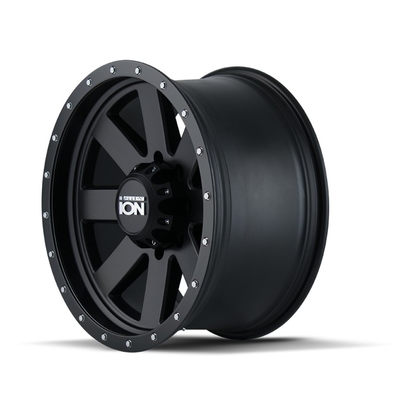 ION Type 134 17x8.5 / 5x127 BP / -6mm Offset / 83.82mm Hub Matte Black/Black Beadlock Wheel