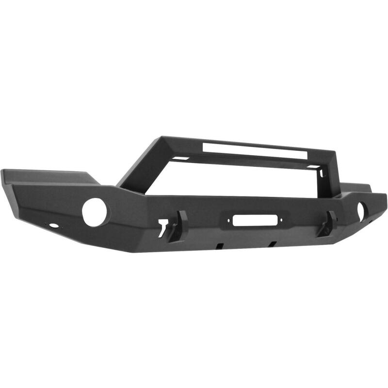 Westin 07-18 Jeep Wrangler JK WJ2 Full Width Front Bumper w/LED Light - Tex. Blk