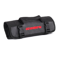 Load image into Gallery viewer, Go Rhino XVenture Gear Tool Wrench Roll - Small (3.5x3.5in. Closed) 12oz Waxed Canvas - Black