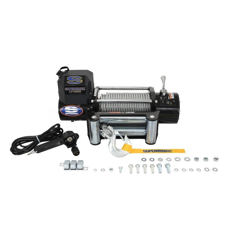 Superwinch 10000 LBS 12V DC 3/8in x 85ft Steel Rope LP10000 Winch