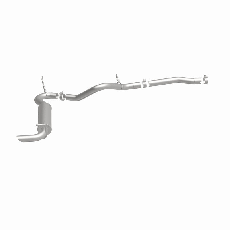 MagnaFlow 12-14 Jeep Wrangler 3.6L Single Straight Rear P/S Exit Stainless C/b Perf Exhaust-Comp