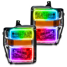 Load image into Gallery viewer, Oracle 08-10 Ford F250/350 Pre-Assembled Halo Headlights- Chrome Housing - w/o Cntrl