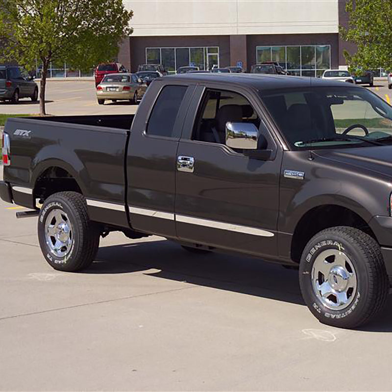 Putco 04-08 Ford F-150 Super Cab 6ft Box (w/o Flares) - Billet Aluminum Body Side Molding