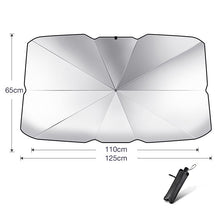 Load image into Gallery viewer, Foldable Car Windshield Sun Shade Umbrella UV Protection Heat Insulation Parasol Auto Front Window Cover Interior Protector Summer Gadgets