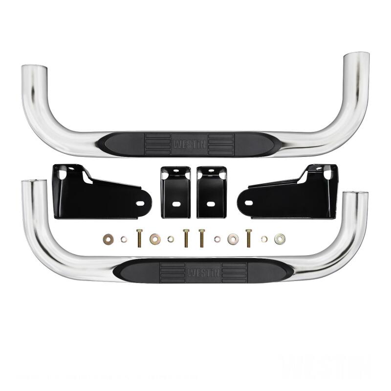 Westin 19-20 Chevy/GMC Silverado/Sierra 1500 Regular Cab E-Series 3 Nerf Step Bars - Stainless Steel