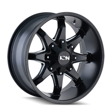 Load image into Gallery viewer, ION Type 181 20x12 / 8x180 BP / -44mm Offset / 124.1mm Hub Satin Black/Milled Spokes Wheel