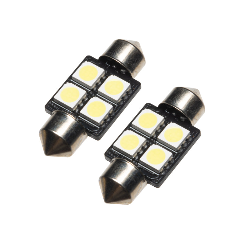 Oracle 33MM 4 LED 3-Chip Festoon Bulbs (Pair) - Cool White SEE WARRANTY