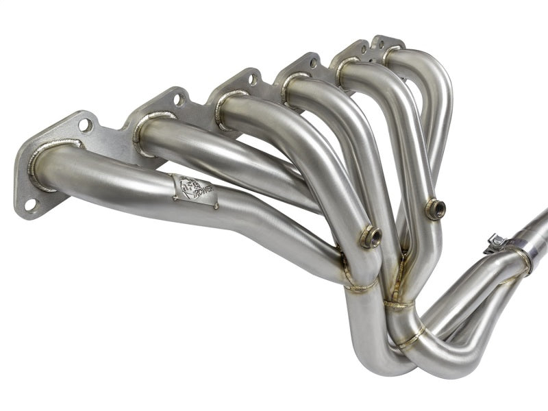 aFe Power Twisted Steel Long Tube Header & Connection Pipes (Street Series) 01-16 Nissan Patrol