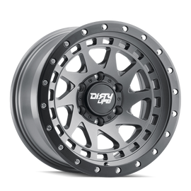 Dirty Life 9311 Enigma Pro 17x9/5x127 BP/-38mm Offset/71.5mm Hub Satin Graphite Wheel - Beadlock