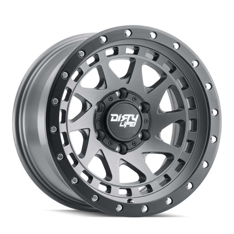 Dirty Life 9311 Enigma Pro 17x9/6x135 BP/-12mm Offset/87.1mm Hub Satin Graphite Wheel - Beadlock