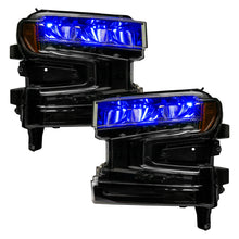 Load image into Gallery viewer, Oracle 19-21 Silverado/Sierra 1500 RGB Demon Eye Headlight Kit - w/o Controller