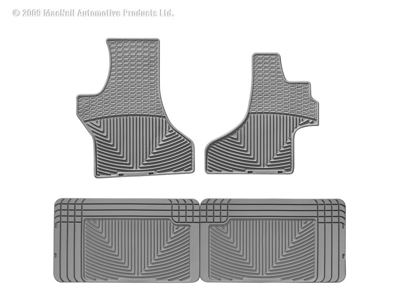 WT Rubber Mats - Rear - Grey