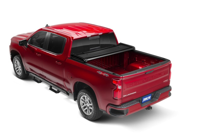 Tonno Pro 20-21 GM 25/3500HD 6.1ft w/o Factory Side Storage Boxes Tonno Fold Tri-Fold Tonneau Cover