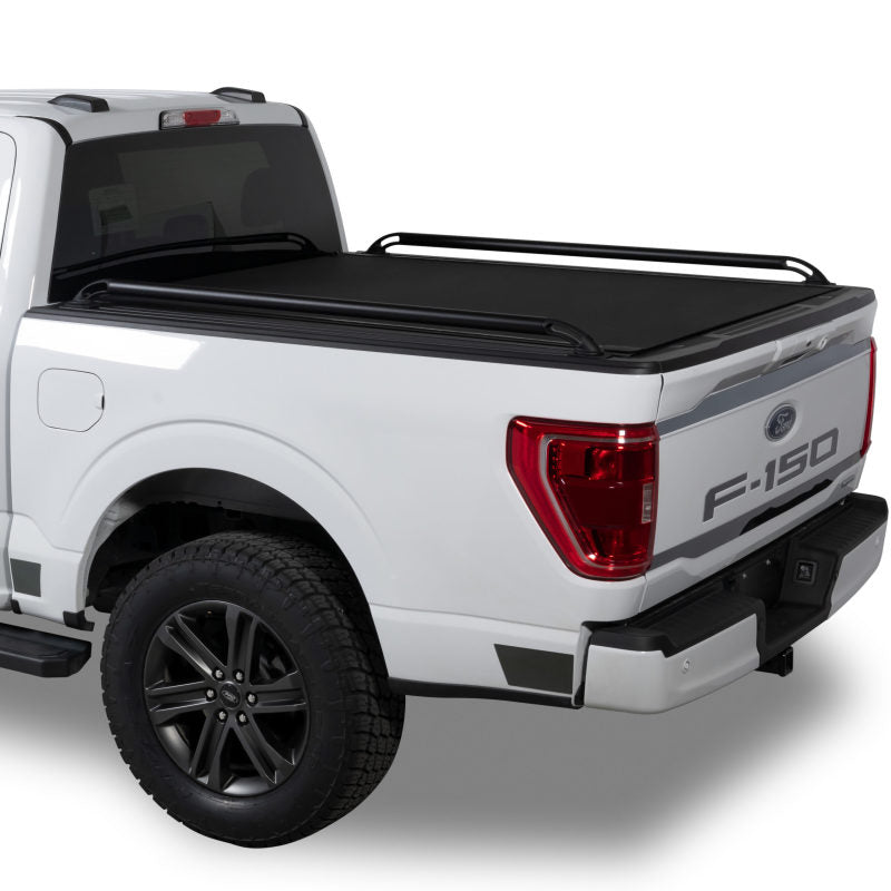 Putco 73-96 Ford Full-Size F-150 / F250 - 6.5ft Bed Locker Side Rails - Black Powder Coated