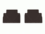 WeatherTech 21-23 Hyundai Santa Fe (Incl. 22-23 Plug-In Hybrid) Rear All-Weather Floor Mats - Cocoa