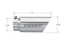 Load image into Gallery viewer, MBRP Universal Tip 5 O.D. Dual Wall Angled 4 inlet 12 length