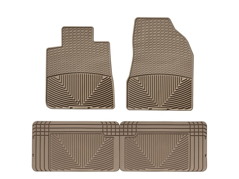 WT Rubber Mats - Rear - Tan