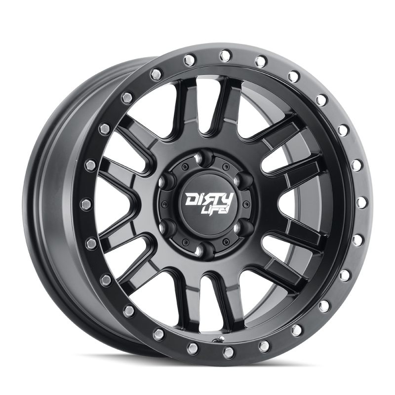 Dirty Life 9309 Canyon Pro 17x9/5x139.7 BP/0mm Offset/108.1mm Hub Matte Black Wheel - Beadlock