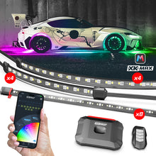 Load image into Gallery viewer, XK Glow XKmax RGBW 16pc Addressable Car Underglow + Interior + Wheel Kit